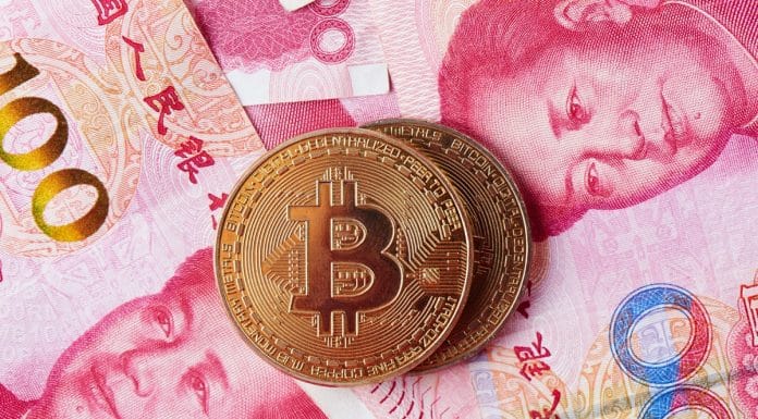 BItcoin e moeda Yuan da China