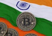 Bandeira da Índia e Bitcoin
