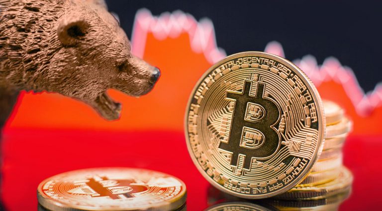 Bitcoin queda. Imagem: Adobe Stock