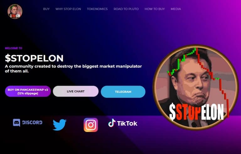 Criptomoeda StopElon desafia Elon Musk