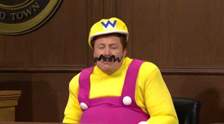 Elon Musk interpretando Wario. Imagem: Youtube