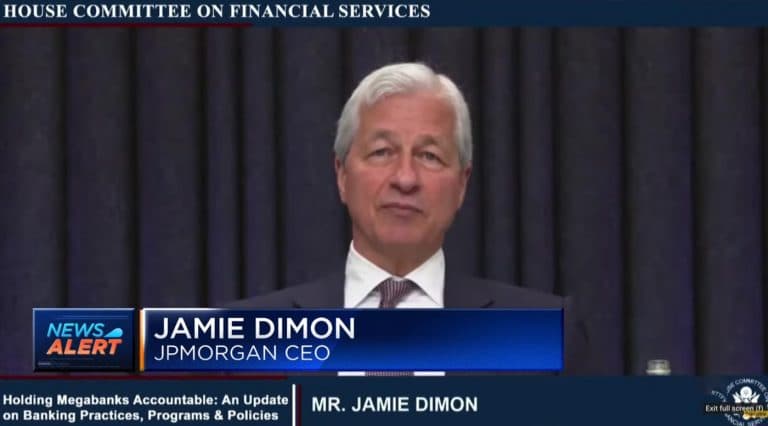 Jamie Dimon. (Imagem: Reprodução Youtube)