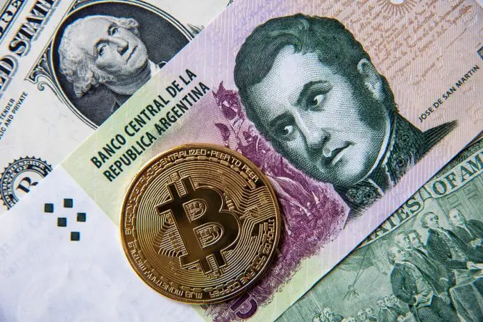 Peso argentino e Bitcoin Argentina