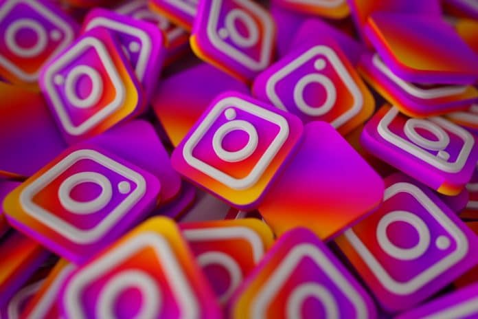 Pilha de imagens do Instagram