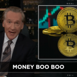Bill Maher falando sobre Bitcoin no programa Real TIme da HBO.