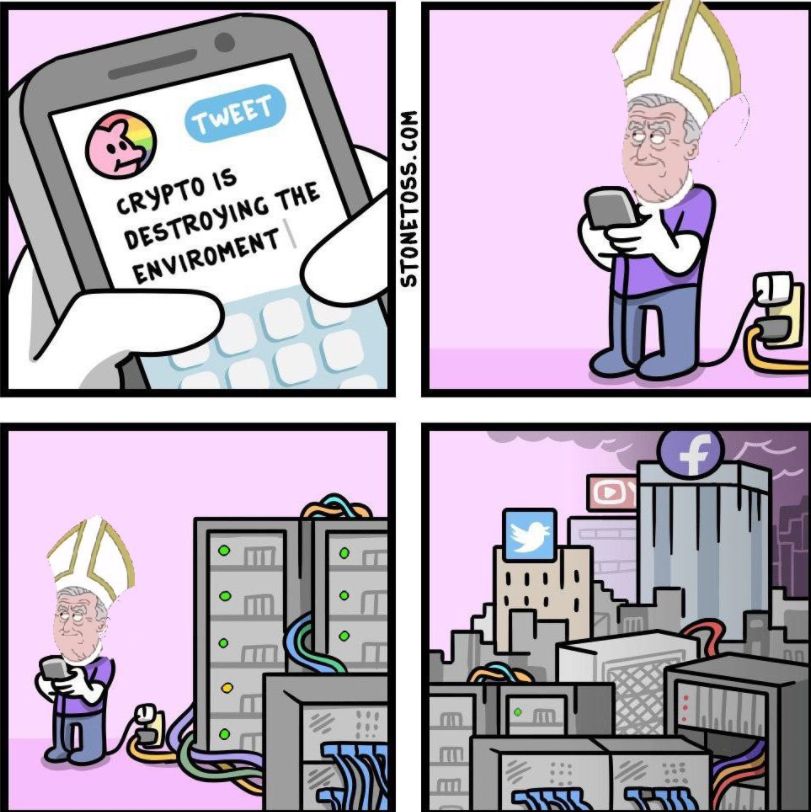 Usuário critica Papa