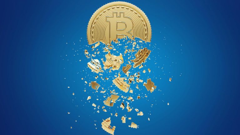 Bitcoin Crash. Imagem: ShutterStock