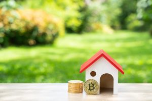 Bitcoin em frente casa