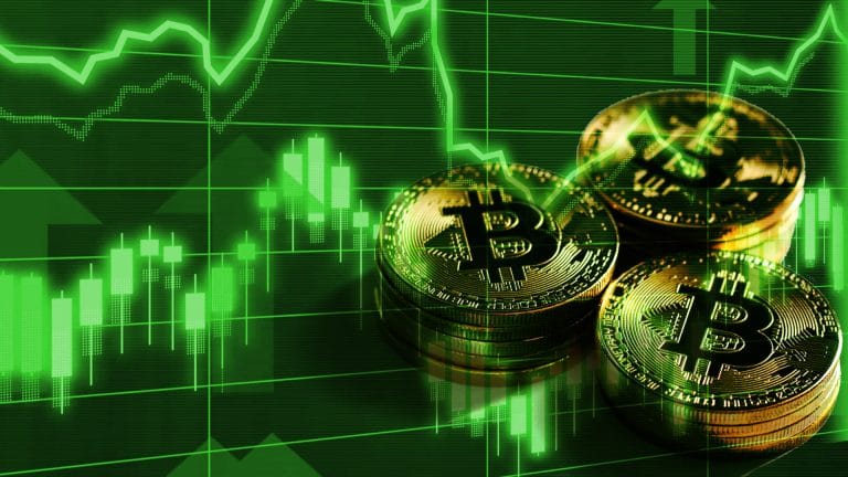 Gráfico de preço do Bitcoin price chart otimista