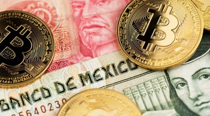Nota de Peso Mexicano e Bitcoin no México