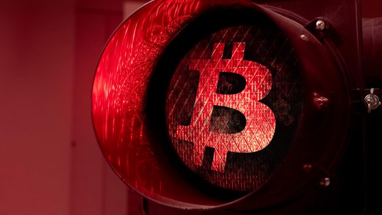 Bitcoin sinal vermelho
