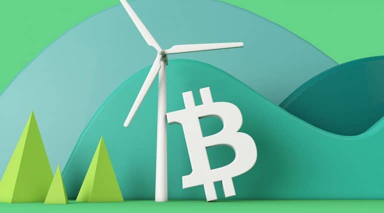Bitcoin Verde. Imagem: Shutter Stock