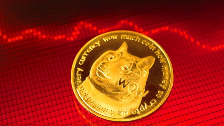Preço da Dogecoin em queda prejuízo