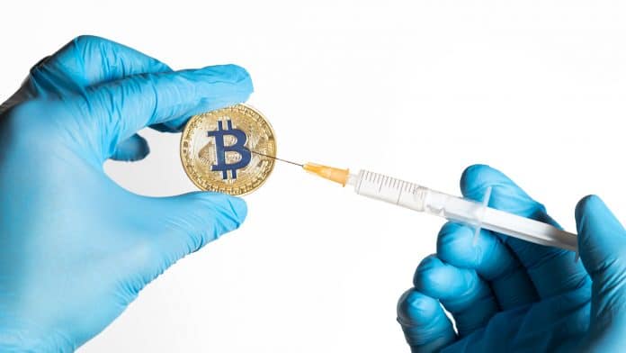 Vacina e Bitcoin contra COVID-19