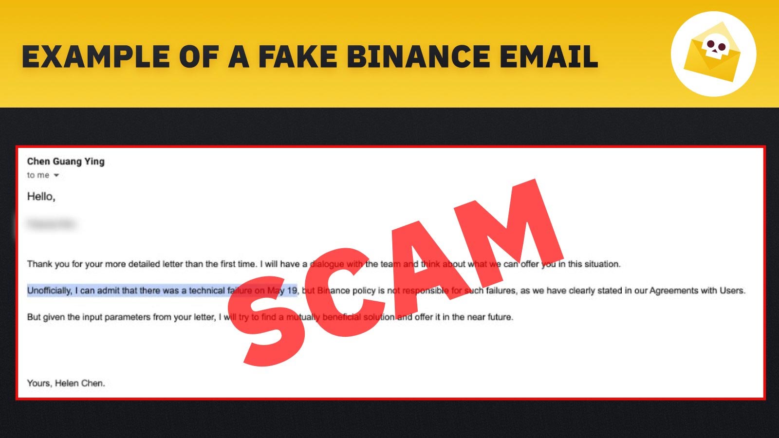 binance scam chain