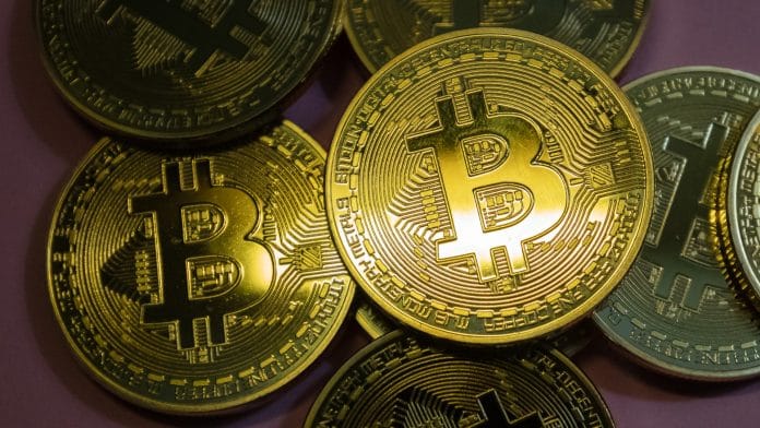 Foco no Bitcoin comercial transações corretora