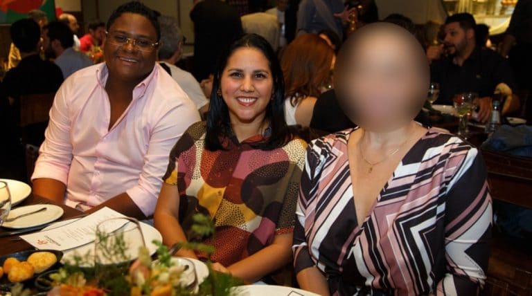 Glaidson dos Santos com esposa Mirelis Zerpa