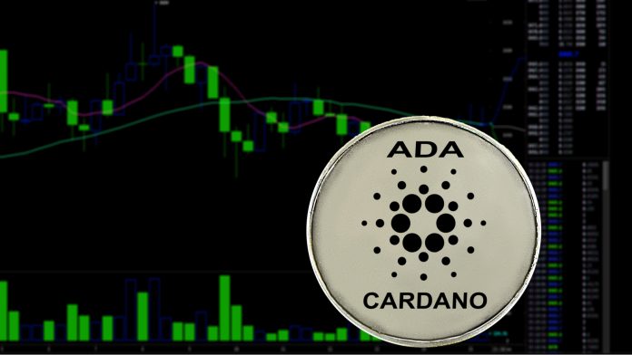 Gráfico de preço da Cardano (ADA) em alta