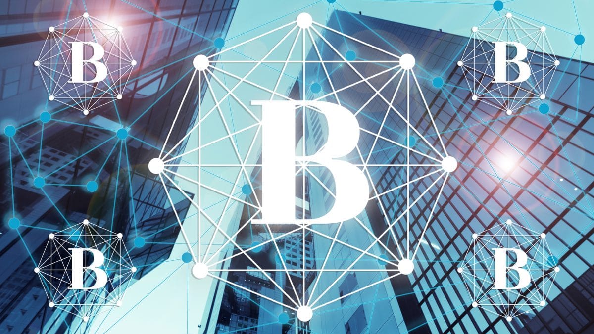 Prédios e o Bitcoin adoção de empresas institucional