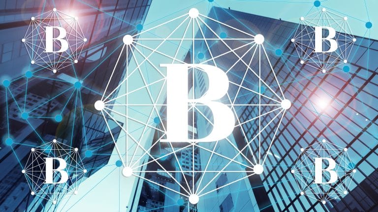 Prédios e o Bitcoin adoção de empresas institucional