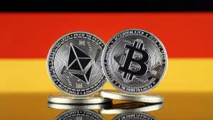 Bitcoin, Ethereum e Bandeira da Alemanha