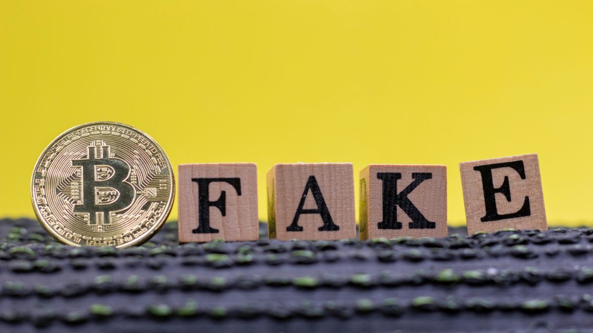 Bitcoin falso fake