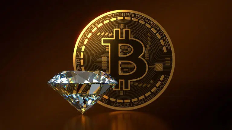 Diamante e Bitcoin