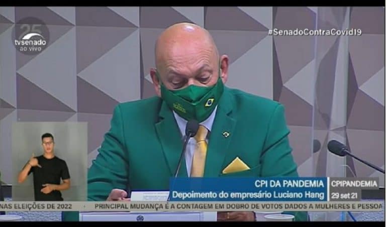 Luciano Hang em CPI da Covid