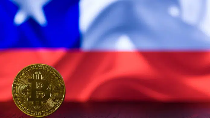 Bitcoin e bandeira do Chile compra venda