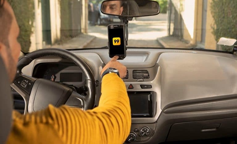 Imagem de motorista do 99 App