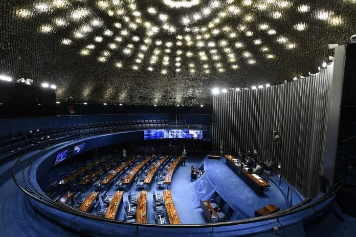 Plenário do Senado Federal durante sessão deliberativa