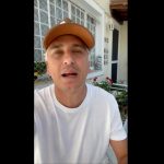 Rafael Portugal em uma live pelo Instagram