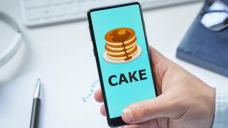 Imagem do token CAKE, da PancakeSwap