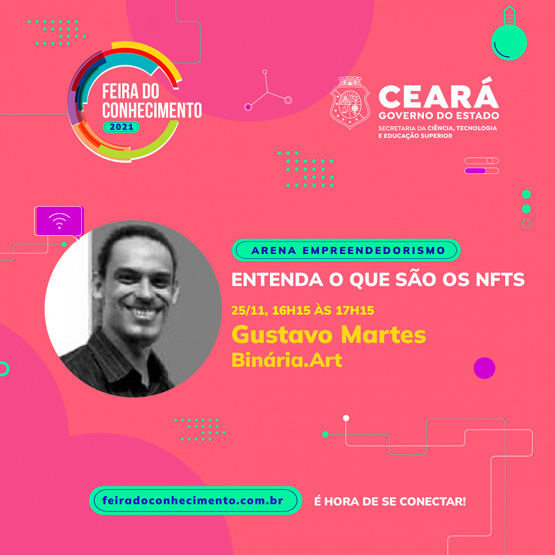 Palestra sobre NFT em Feira do Conhecimento no Ceará