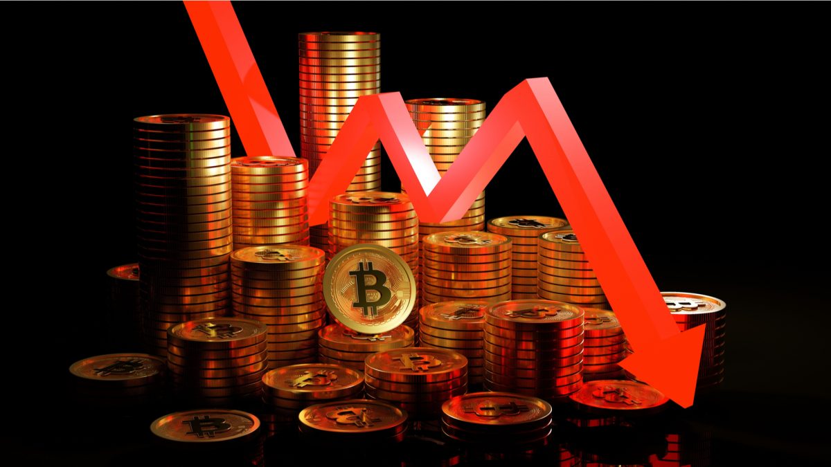 Bitcoin em forte queda no mercado