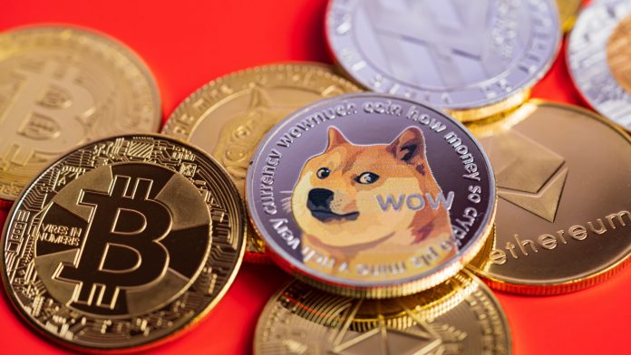 Dogecoin, Bitcoin, Ethereum e outras criptomoedas