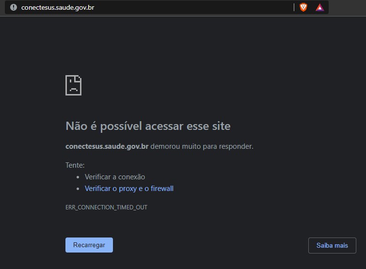 Site ConectaSus da Sáude continua indisponível após ataque de grupo hacker