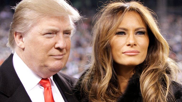 Donald Trump e Melania, sua esposa