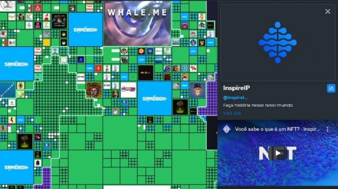 Empresa InspireIP comprou terreno em metaverso de criptomoedas da The Sandbox