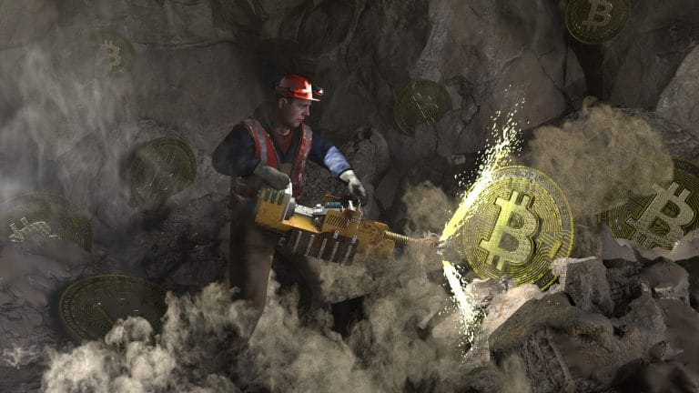 Minerador de Bitcoin em trabalho