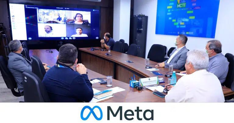 Ministro Marcos Pontes em reunião sobre Metaverso com a Meta