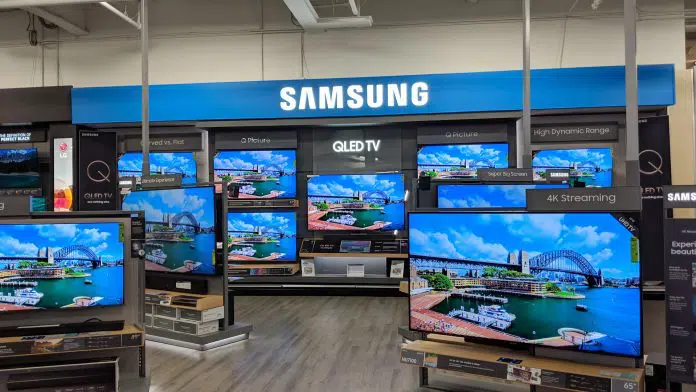 Televisão da marca Samsung
