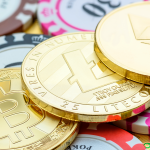bitcoin, litecoin, ethereum e fichas de cassino
