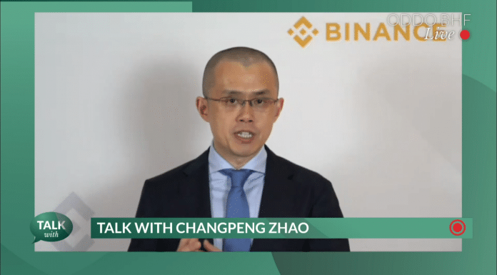 Changpeng Zhao (CZ), CEO da Binance, em live