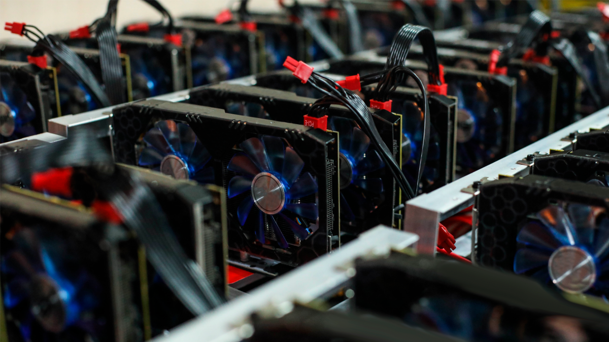 Placas de vídeo minerando criptomoedas