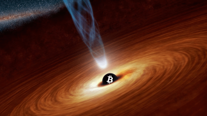 O buraco negro do bitcoin atraindo todo o capital intelectual e monetário do mundo a sua volta.