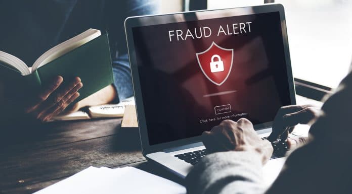 Alerta de fraude em computador