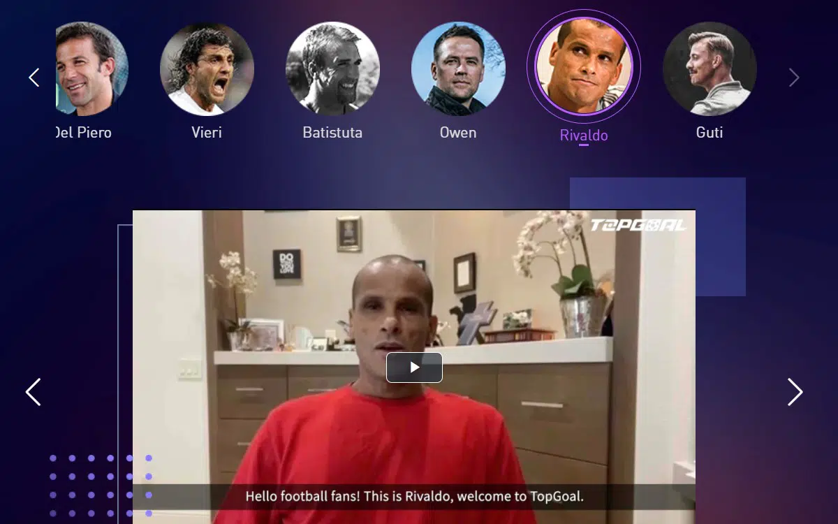 Ex-jogador da Seleção Brasileira Rivaldo deixou depoimento em plataforma de metaverso com futebol