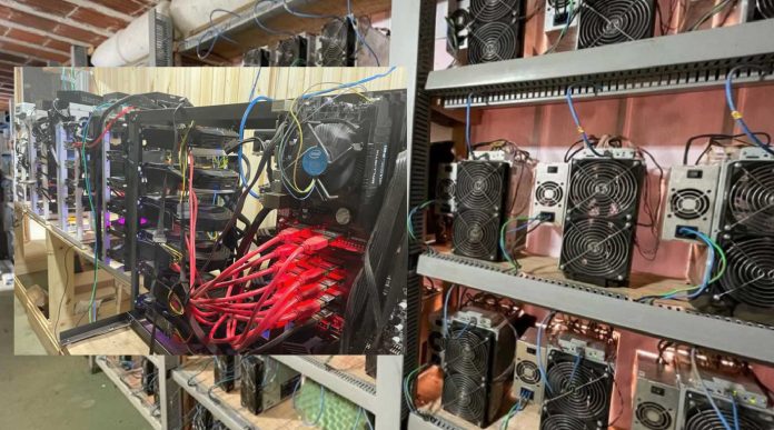 Mineração de criptomoeda clandestina é descoberta em Morro Reuter. Imagem PC