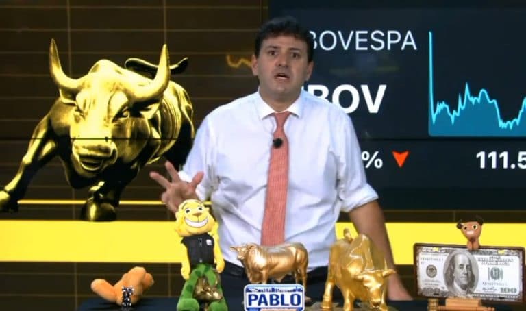 Pablo Spyer em sessão de fechamento de pregão após criticar o ouro